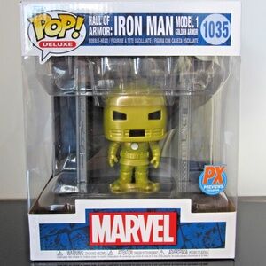 Funko Pop! Marvel Hall of Armor Iron Man Model 1 Deluxe 1035 PX Exclusive
